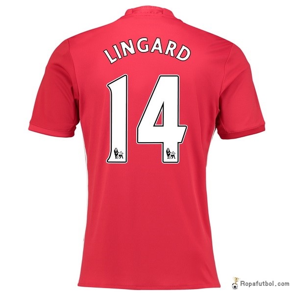 Camiseta Manchester United Replica Primera Ropa Lingard 2016/17 Rojo